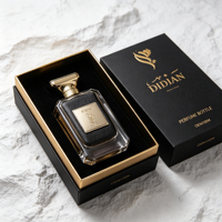 Coffrets Cadeaux de Parfums Personnalisés Minimalistes – Flacons de Parfum à Design Plat 30 ml, 100 ml – Bouteille de Parfum Vide en Verre 50 ml avec Boîte