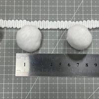 ZSY usine directe personnalisé jumbo gros pompon frange tresse bobble ball pompon dentelle pom pom garniture