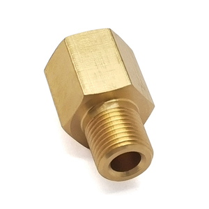 อะแดปเตอร์เซ็นเซอร์วัดแรงดันน้ำมันเชื้อเพลิงรถยนต์ 1/8" NPT ตัวเมีย x 1/8" BSPT ตัวผู้ ข้อต่อทองเหลืองหกเหลี่ยม สำหรับดัดแปลงรถยนต์ - Product Image 6