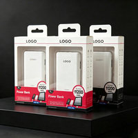 Boîte en papier rigide écologique et recyclable personnalisée avec fenêtre transparente en PVC et surface gaufrée pour câble de charge USB