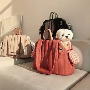 핫 세일 새로운 디자인 개 카시트 분리형 휴대용 애완 동물 캐리어 가방 강아지 가방 사용자 정의 로고 및 색상
