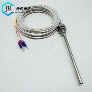 温度センサー<span class=keywords><strong>PT1000</strong></span> 3線工業用ステンレス鋼熱電対プローブ<span class=keywords><strong>Rtd</strong></span>センサーチップクラススクリューバヨネット - Product Image 5
