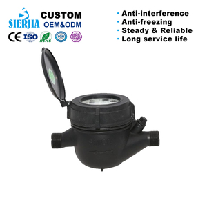 Nylon đa đồng hồ nước DN15 màu đen nhà máy bán hàng nhựa cơ khí Đồng hồ nước OEM - Product Image 4