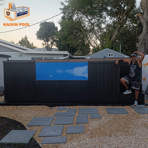 Hard-surfaced fiberglass <b>pool</b> family above ground patios plunge <b>pools</b> for sale acrylic window container swimming <b>pool</b> house - Product Image 6