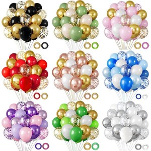Venta al por Mayor de 30 Globos Blancos y Dorados con Confeti de Perlas para Cumpleaños, Bodas, Aniversarios y Fiestas - Product Image 4