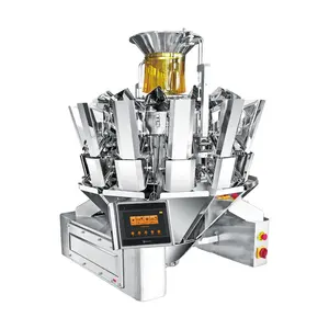 High precision automatic PLC control snack potato chips 10/14 head seed carrot multi-head weighing bag packaging machine