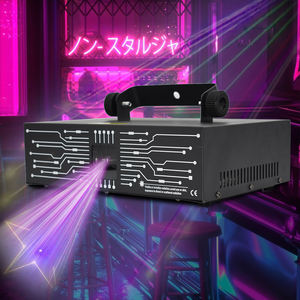 Mini Proyector láser de animación 3D RGB, equipo de luz de escenario a todo color de 3W para aplicaciones de fiesta DJ KTV - Product Image 1