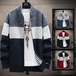 2025 зимний мужской строгий свитер осенний модный вязаный свитер пальто вязаный кардиган трикотаж одежда мужской свитер - Product Image 1