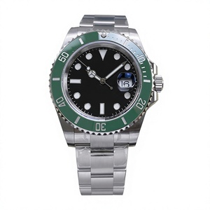 high top quality luminous watch Waterproof 41mm 904L steel VS factory 3235 movement Green Ceramic Diver watch - Product Image 1