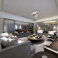 Diseño de Interiores de Villa Moderna, Ecológica, Duradera y Personalizada, Planificación de Espacios Residenciales, Decoración General del Espacio