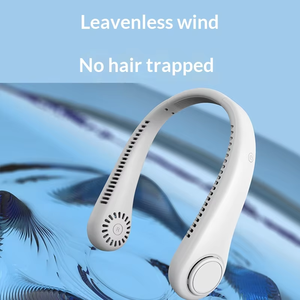 Meilleur ventilateur de cou portable rechargeable par USB, mini ventilateur personnel mains libres pour femmes et hommes, cadeau - Product Image 2