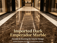 Dalles de marbre brun Emperador foncé espagnol polies en usine pour carreaux muraux, carreaux de sol, comptoirs, tables à manger, découpées sur mesure