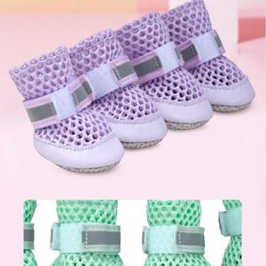 Chaussures de marche pour chien de compagnie, confortables, douces, élégantes, respirantes, en maille, semelle lisse, pratiques, faciles à porter, chaussures pour chien de compagnie - Product Image 4