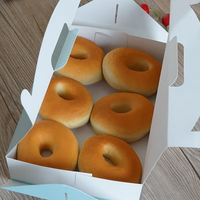 Boîtes à donuts personnalisées en gros, qualité alimentaire, pour emporter, emballage pour donuts