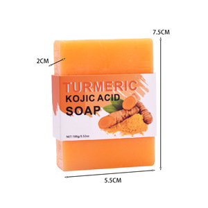 Papaya Lemon handmade essential oil Turmeric Kojic Acid <b>Soap</b> Bar Whitening For All Skin Types Solid Hand <b>Soap</b> Regular Size - Product Image 4