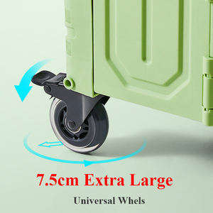 बाफुलुओ नई डिजाइन हॉट बिक्री पोर्टेबल प्लास्टिक फोल्डेबल बड़ी मात्रा में चढ़ाई करने वाली शॉपिंग कार्ट - Product Image 6