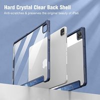Étui rigide en acrylique pour iPad Pro 12,9 pouces 6ème génération 2022-2018 et étui pour iPad Air 13 pouces 2025/2024 avec support pour stylet intégré