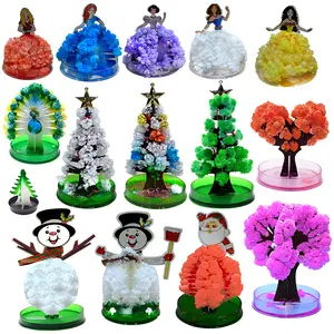 도매 뜨거운 판매 종이 나무 꽃 크리스마스 장난감 벚꽃 나무 성장 큰 마법의 나무 크리스마스 선물
