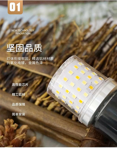 Lámpara LED Tipo Maíz Yihan YH-C-02, Base E27, SMD2835, 5000K, Luz Diurna, Cuerpo de Plástico, CA 85-265V, Certificación CE, Garantía de 2 Años, Ra80 - Product Image 6