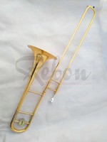 Weifang Rebon Tuning Bb/F Key Slide Plated Gold Tenor Trombone