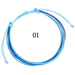 Wholesale Customizable Handwoven Taiwanese Wax Rope <b>Bracelets</b> Multiple Colors for Men and Women Fashion <b>String</b> Accessories - Product Image 5