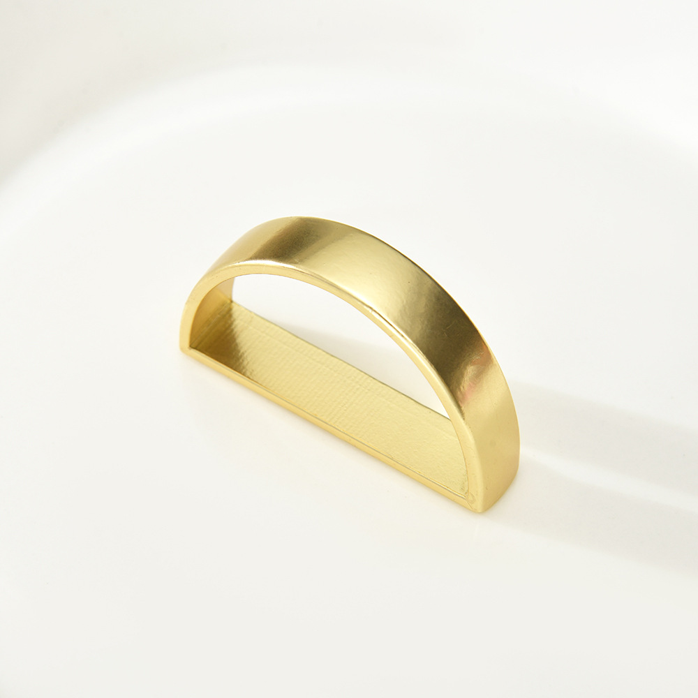 Metal Napkin Rings For Wedding Table Decoration Skirt Gold Half Circle Napkin Rings Holder Party Supplies