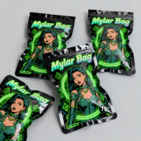 Sachets refermables à fermeture éclair personnalisés avec impression en héliogravure, anti-odeur, 3,5 g, 7 g, sachets d'emballage de qualité alimentaire