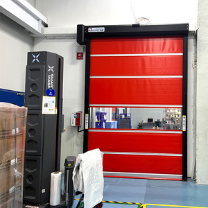 Porte à enroulement rapide en PVC avec capteur radar - Porte industrielle à grande vitesse pour salle blanche et entrepôt frigorifique - Product Image 2