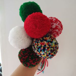 NANA muestra gratis 5cm <span class=keywords><strong>pompones</strong></span> de hilo acrílico, 100% <span class=keywords><strong>pompones</strong></span> de lana hechos a mano - Product Image 1