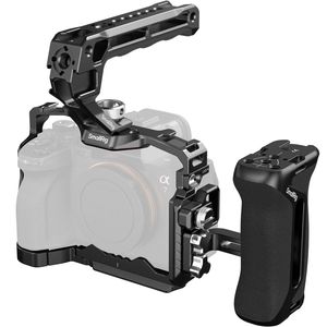 Kit de Soporte Avanzado SmallRig 3669D para Cámara <span class=keywords><strong>Sony</strong></span> A7 IV <span class=keywords><strong>A7R</strong></span> <span class=keywords><strong>V</strong></span> A7S III, Soporte de Aleación de Aluminio con Asa Superior, Asa Lateral y Abrazadera HDMI - Product Image 1
