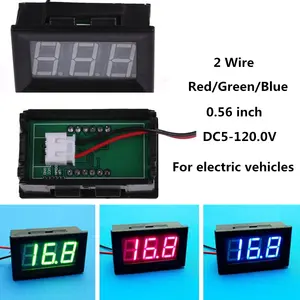 2/3 fili 0.56 "ca rossa/verde/blu 70V-120V di voltmetro di Digital di cc 5V-30V/500V LED