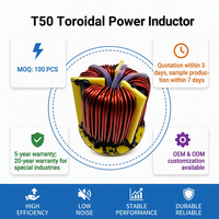 Amplificateur audio T50 24V 50/0/50 20 Ampères 12/0/12,5 Ampères, filtre SMPS haute puissance à courant élevé, inducteur toroïdal