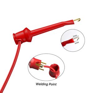 Cleqee 3-Pair Multimeter for Leads Set 4mm Stackable Banana Plug Alligator <b>Clips</b> Mini for <b>Hook</b> <b>Clips</b> Cables Copper Electrical - Product Image 1