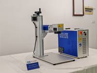 Machine de gravure laser EzCAD3 60W avec lentille 110, JPT M7 Mopa, rotatif, zone de travail 200x200 et 300x300