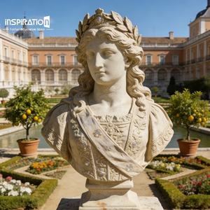 Statue en polyrésine de l'empereur romain, buste de Pluto en pierre artificielle pour ornement de cour européenne, statue en résine pour château - Product Image 1