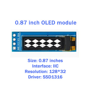 จอแสดงผล OLED ขนาด <span class=keywords><strong>0.87</strong></span> นิ้ว รุ่นใหม่ QZ BOM ของแท้ ความละเอียด 128*32 พร้อมไดรเวอร์ SSD1316 - Product Image 4