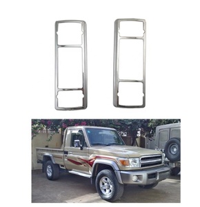 YBJ, accesorios para coche, kit de cromo ABS, cubierta de embellecedores de protección para <span class=keywords><strong>Land</strong></span> <span class=keywords><strong>Cruiser</strong></span> 79, faro trasero LC79 FJ79 SUV, red antiinsectos - Product Image 4