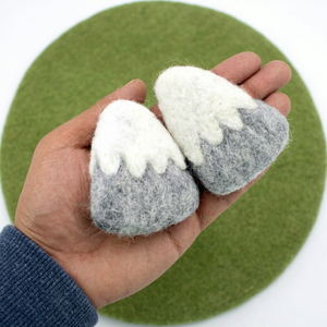 Adorno de Fieltro y Lana Hecho a Mano, Gorro de Nieve, Artesanía de Fieltro de Lana, Adorno de Escritorio, Decoración Navideña para el Hogar, Estilo Nórdico, Habitación Infantil - Product Image 4