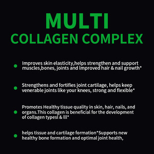 Cápsulas <span class=keywords><strong>de</strong></span> colágeno compuestas <span class=keywords><strong>de</strong></span> suplementos nutricionales vitamínicos personalizados OEM <span class=keywords><strong>de</strong></span> alta calidad para hombres, mujeres, salud del cabello, adultos - Product Image 3