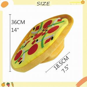 Chapeau de pizza amusant et original pour adultes (hommes et femmes) – Idéal pour Noël, Halloween, fêtes costumées et soirées déguisées - Product Image 4