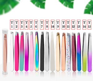 Juego de Pinzas para Extensiones de Pestañas de Acero Inoxidable Rosa Bebé, Productos de Belleza Personalizados que Incluyen Espejo para Pestañas y Accesorios para Pestañas - Product Image 2