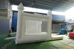 Lilytoys Château Gonflable Commercial Blanc <span class=keywords><strong>avec</strong></span> <span class=keywords><strong>Piscine</strong></span> et Toboggan pour Enfants - Product Image 4