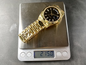 Reloj Mecánico de Lujo de Súper Calidad, 40 mm, Fábrica KF, Acero 904L, Movimiento 2836, 228238, Peso 215 g, Oro Amarillo con Diamantes - Product Image 6