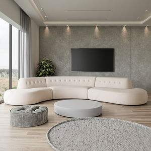 أريكة قطاعية عصرية من FERLY بتصميم معاصر متين مع إطار من خشب البلوط لغرفة المعيشة - Product Image 3