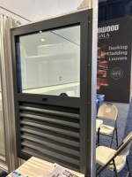 Topbright Design moderne hôtel américain PTAC cadre en alliage d'aluminium persiennes de fenêtre fixes isolation thermique Villas insonorisées Offre Spéciale