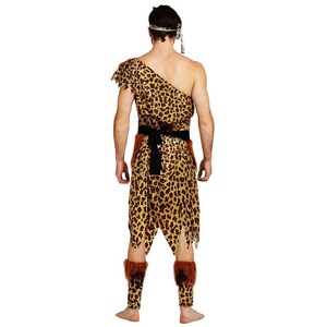 Gioco di ruolo femminile dell'età della pietra leopardato stampa ACDG-021 Costume da uomo delle caverne della giungla - Product Image 5