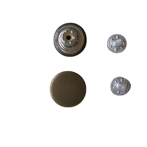 Bottoni in Metallo Dorato Anticato Rotondi da 9MM, 10MM, 12MM, 14MM, 15MM per Jeans - Product Image 2