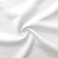 Tejido deportivo de punto de malla ojo de pájaro 100% poliéster con tecnología Wicking para camisetas de fútbol