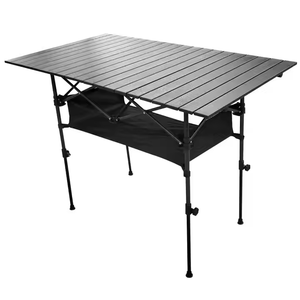 <span class=keywords><strong>Table</strong></span> pliante portable en alliage d'<span class=keywords><strong>aluminium</strong></span>/acier inoxydable pour barbecue extérieur, camp, meubles d'extérieur en grain de bois pour le <span class=keywords><strong>camping</strong></span> - Product Image 5