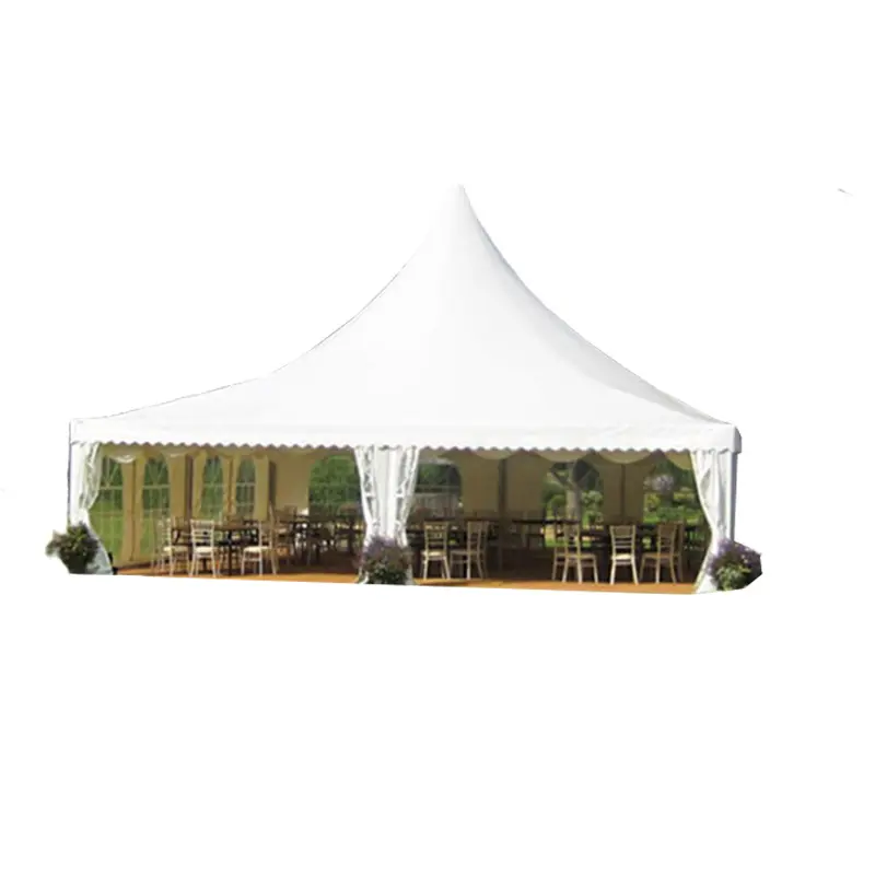 Pe/dayanıklı büyük lüks parti kayar kenarlı çadır etkinlik çadırı PVC çatı düğün için özel Pagoda gölgelik